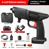 Portable Electric Car Washer 36V 500W with battery, nozzle, filter, and charger for versatile cleaning.