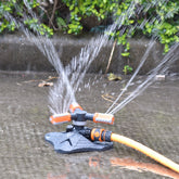360 Degree Rotating Sprinkler for efficient lawn watering and garden hydration.