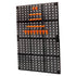 Workshop Tool Storage Rack with multiple orange storage bins for organizing tools and hardware.