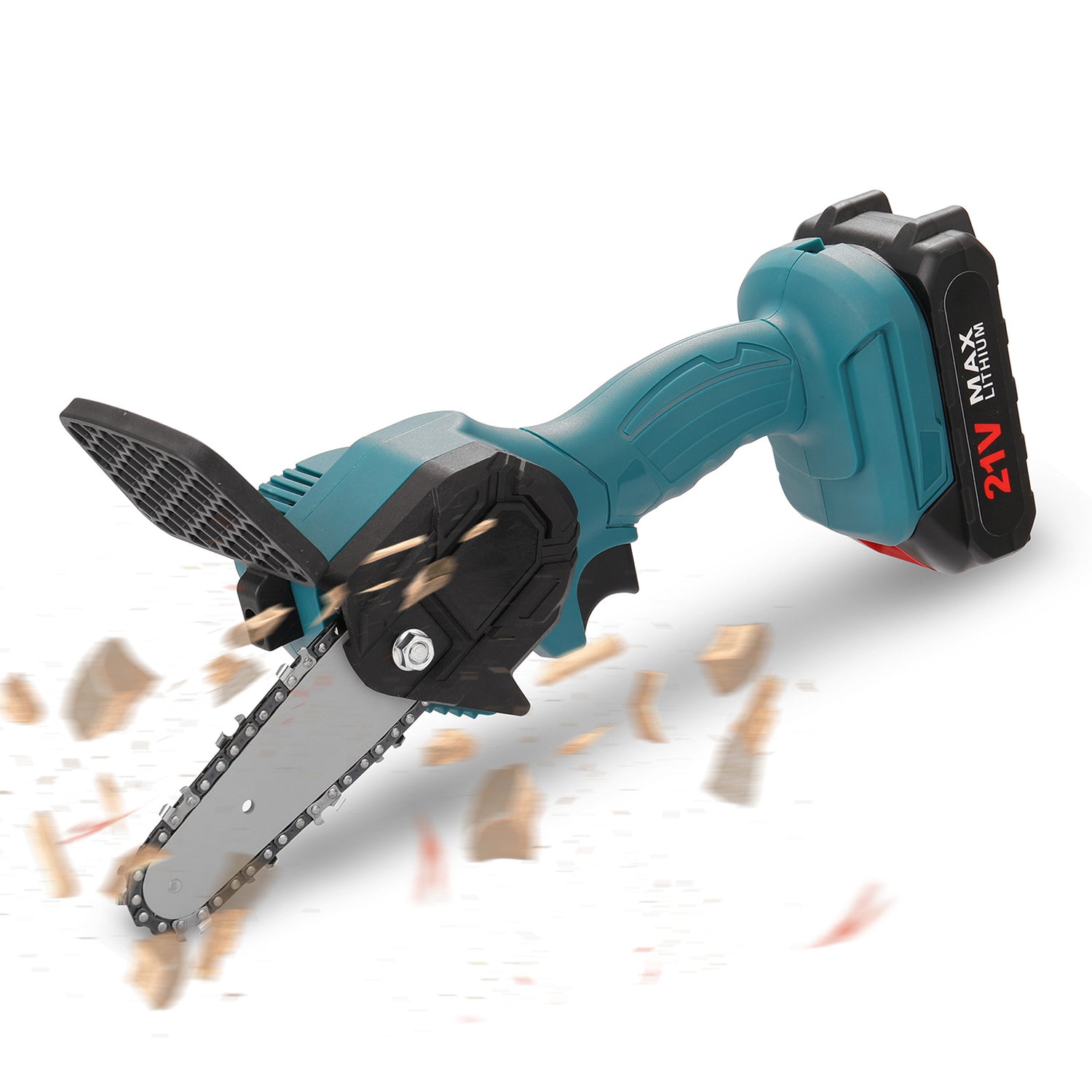 Portable Electric Chainsaw Handheld Electric Pruning Saw with powerful motor and wear-resistant chain.